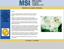 Tablet Screenshot of metropolitansurgicalinstitute.com